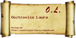 Osztrovics Laura névjegykártya